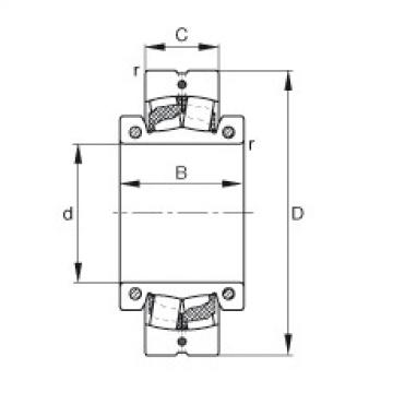 FAG Germany Spherical roller bearings - 222S.607