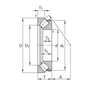 FAG Germany Axial spherical roller bearings - 29334-E1-XL