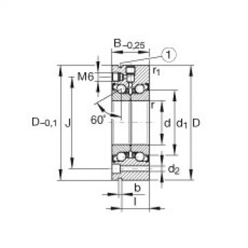 FAG Germany Axial angular contact ball bearings - ZKLF70155-2Z-XL