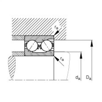 FAG Germany Angular contact ball bearings - 3217