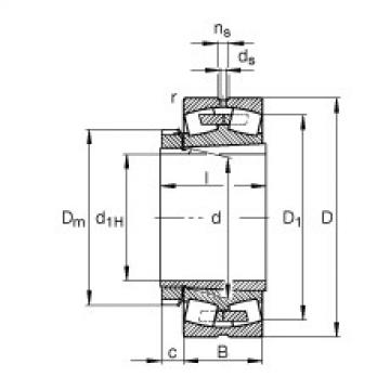 FAG Germany Spherical roller bearings - 23138-E1A-XL-K-M + H3138