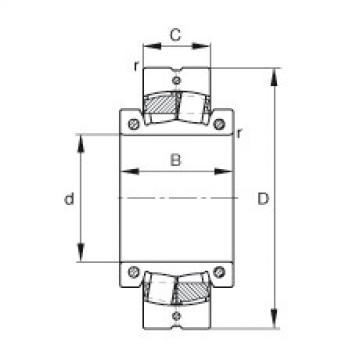 FAG Germany Spherical roller bearings - 222SM220-MA