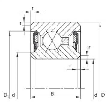 FAG Germany Thin section bearings - CSXU055-2RS