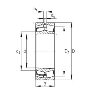 FAG Germany Spherical roller bearings - 22334-BE-XL-K