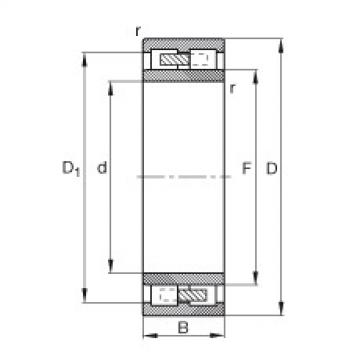 FAG Germany Cylindrical roller bearings - NNU4124-M