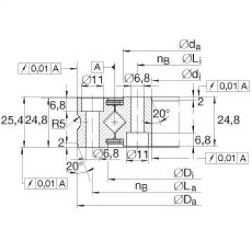 FAG Germany Crossed roller bearings - XSU080218