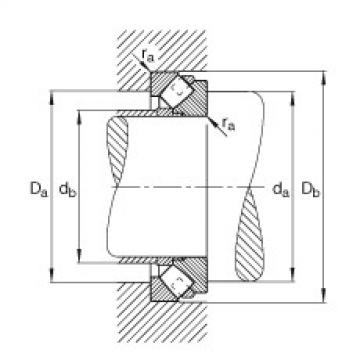 FAG Germany Axial spherical roller bearings - 293/530-E1-XL-MB