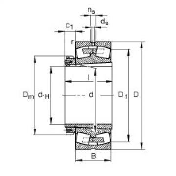 FAG Germany Spherical roller bearings - 230/670-B-K-MB + H30/670-HG