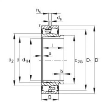 FAG Germany Spherical roller bearings - 22352-BEA-XL-K-MB1 + AH2352G