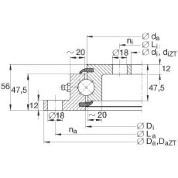 FAG Germany Four point contact bearings - VLU200544