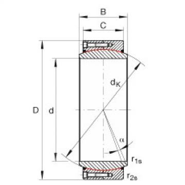 FAG Germany Large radial spherical plain bearings - GE380-DW-2RS2