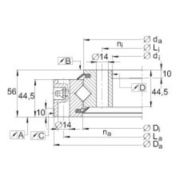 FAG Germany Crossed roller bearings - XSU140544