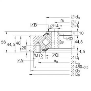 FAG Germany Crossed roller bearings - XSA140414-N