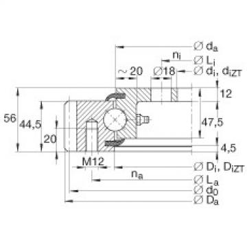 FAG Germany Four point contact bearings - VLA200744-N