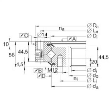 FAG Germany Crossed roller bearings - XSI140544-N