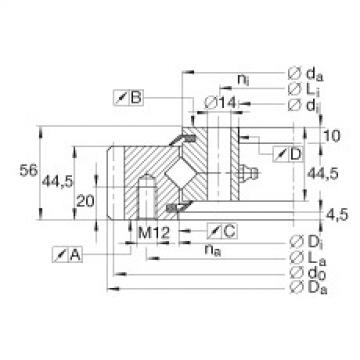 FAG Germany Crossed roller bearings - XSA140544-N