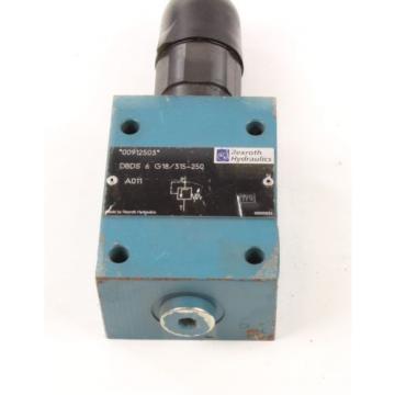 New DBDS 6 G18/315-250 Rexroth Hydraulics Pressure Relief Valve