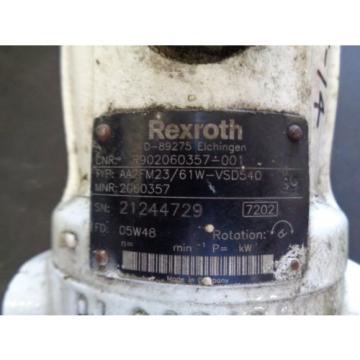 Rexroth hydraulic pump AA2FM23/61W-VSD540 Bent axis piston R902060357-001