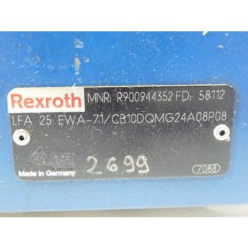 Rexroth LFA25EWA-7X/CB10DQMG24A08P08 Hydraulic Valve Assembly ! WOW !
