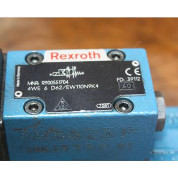 REXROTH 4WE 6 D62EW110N9K4 R900551704 R900766123 B DIRECTIONAL HYDRAULIC VALVE