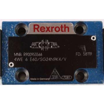 New 4WE6E60/SG24N9K4/V  Rexroth Directional Control Valve