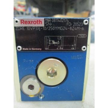 Rexroth Proportional Pressure Reducing Valve #ZDRE-10VP3X-10/250YMG-24 (New)