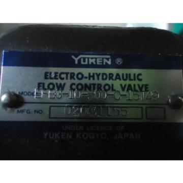 YUKEN, EFBG-10-500-C-15T49, ELECTRO-HYDRAULIC FLOW CONTROL VALVE