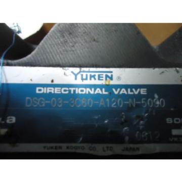 YUKEN DIRECTIONAL VALVE DSG-03-3C60-A120-N-5090
