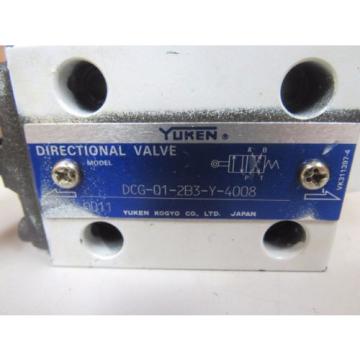 YUKEN DIRECTIONAL VALVE DCG-01-2B3-Y-4008 DCG012B3Y4008