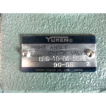 NEW YUKEN CRG 10 04 5090 HYDRAULIC VALVE INDUSTRIAL PNEUMATICS RIGHT ANGLE CHECK