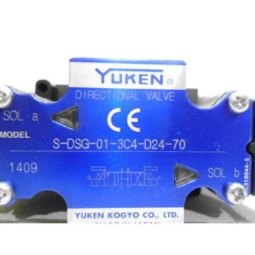 YUKEN S-DSG-01-3C4-D24-70 DIRECTIONAL VALVE *NEW NO BOX*