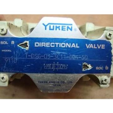 Yuken Directional Valve T-DSG-03-3C11-D24-50 Used #5370