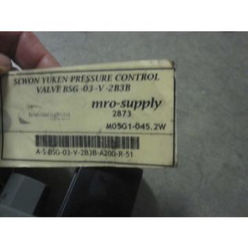 Sewon Yuken Pressure Control Valve  bsg-03-v-2b3b a-s-bsg-03-v-2b3b-a200-r-51