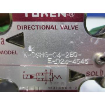 YUKEN DIRECTIONAL VALVE K-DSHG-04-2B0-E-D24-4545