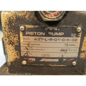 YUKEN 16MPA  PISTON PUMP A37-L-R-01-C-K-32