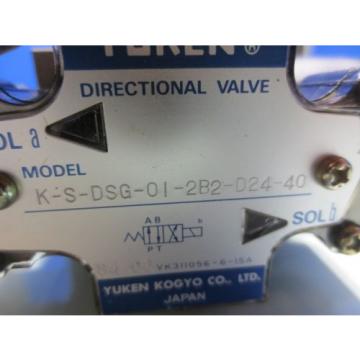 YUKEN SOLENOID VALVE K-S-DSG-01-2B2-D24-40