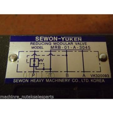 Sewon-Yuken Reducing Modular Valve MRB-01-A-3045 _ MRB01A304 Hyundai HIT-15 3418