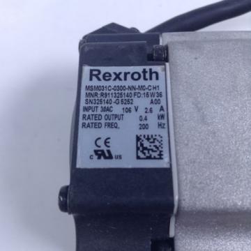 Rexroth MSM031C-0300-NN-M0-CH1 Servo Motor R911325140 MSM031 UMP