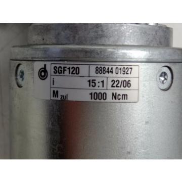 DUNKERMOTOREN GR80X40 90 DEG GEAR MOTOR 15:1 RATIO REXROTH R151014200 BALL LEAD