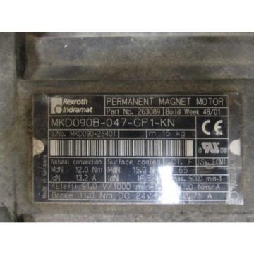 Rexroth Indramat Permanent Magnet Motor MKD090B-047-GP1-KN MKD090B-047-GP1-KN