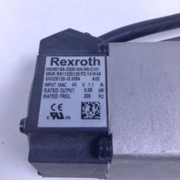 Rexroth MSM019A-0300-NN-M0-CH1 Servo Motor R911325128 MSM019 UMP