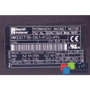 FRONT COVER FOR MOTOR MKD071B-061-KG0-KN REXROTH INDRAMAT ID21776