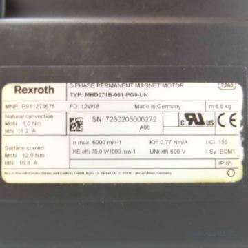 Rexroth Servomotor MHD071B-061-PG0-UN R911273675 NOV