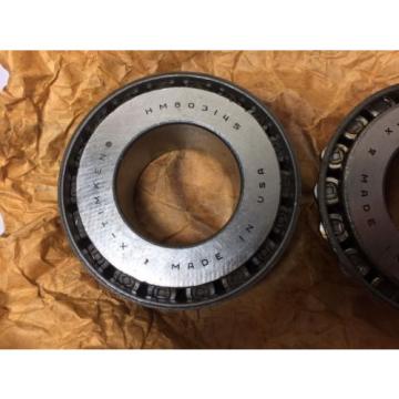 Pair (2) of  TAPERED ROLLER BEARINGS Part # HM803145 New/Old Stock