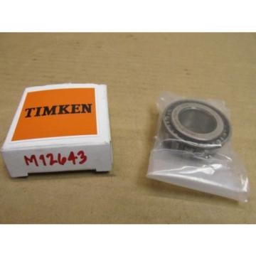 NEW  M12643 TAPERED ROLLER BEARING M 12643 21.4mm ID 18.4mm Width