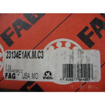  23134E1AK.M.C3 Tapered Bore Double Row Sherical Roller Bearing 170x280x88 mm