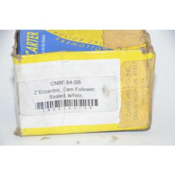 Carter QJF1092MB Four point contact ball bearings 116192 CNBE-64-SB2&#034;  Standard Hexed Eccentric Sealed Cam Follower