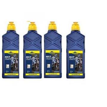 4 X 1LITRE PUTOLINE MX7 TWO STROKE OIL full synthetic  LITRE pre mix &amp; injector