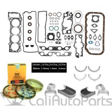 91-97   TOYOTA PREVIA 2.4L DOHC 2TZFE 2TZFZE ENGINE FULL SET RINGS ENGINE BEARINGS