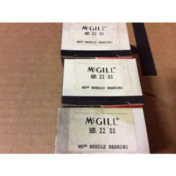 3-McGILL bearings#MR 22 SS ,Free shipping lower 48, 30 day warranty!